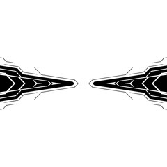 Abstract Tech Background, Geometric Vector Graphic in Black and Grey