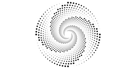 Circular spiral sound wave rhythm from lines.vector illustration