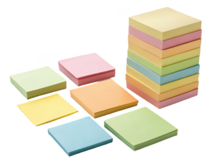 Office post-it notes png sticky notes png colored note pads png memo pad png reminder notes png office stationery png transparent background image