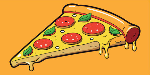 vector illustration of pizza