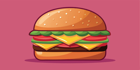 Logotype icons burger illustration, outline, silhouettes isolated on white background