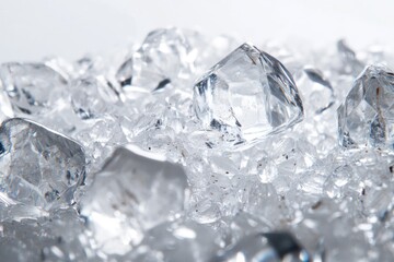 Obraz premium Close-up of ice cubes