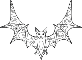 vector illustration of a bat