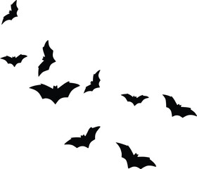 halloween bats vector