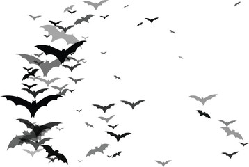 Vector Halloween Bat Silhouette – Ideal for Party Flyers and Seasonal Graphics.