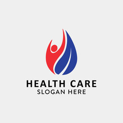 health care logo design vector
