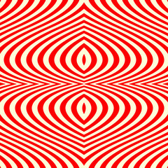 Optical ornament. Seamless pattern. Geometrical backdrop. Op art background. Geometric wallpaper. Modern motif. Linear textile print. Embroidery design. Abstract image. Ethnic vector work.