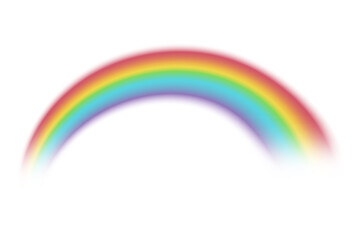 Realistic rainbow spectrum abstract element illustration with bright wave transparent colors red blue yellow green orange  in sky background showing summer weather fantasy magic light and curve effect