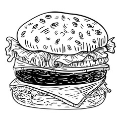 Burger sketch