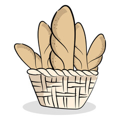 Flat bakery bread image