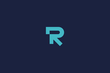 letter r logo icon design template with vector arrow inspiration logo