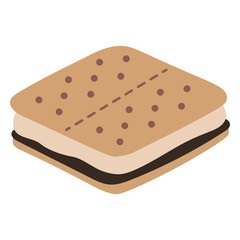Smore flat chocolate