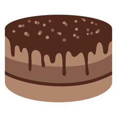 Chocolate cake flat sweets