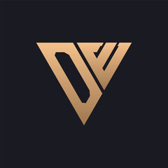 OE Logo Design. Modern, Minimal, Elegant and Luxury OE Logo. Sleek Triangle Monogram Letter OE Logo Design for Brand Corporate Business Identity.