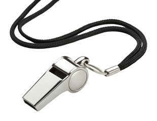 Referee whistle png metal sports whistle png referee game whistle png official sports whistle png referee equipment png transparent background