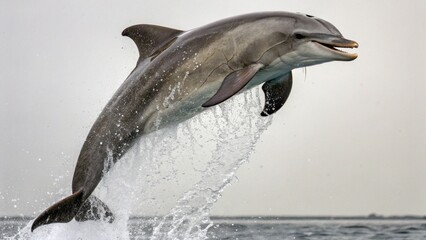 Obraz premium Dolphin on studio background