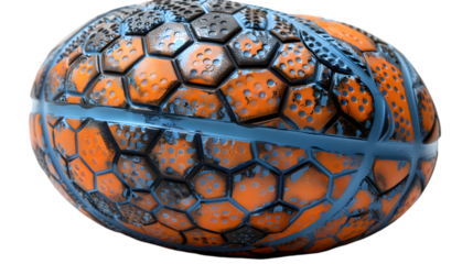 Worn Basketball Closeup.