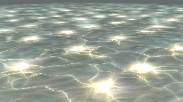 Clear water with beautiful light rays streaming through, creating a peaceful and vibrant ocean scene with natural illumination