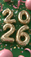 Close-up of colorful balloons and scattered confetti on a white background, perfect for celebration themes.