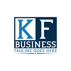 KF Logo. Letter KF Business Logo Design