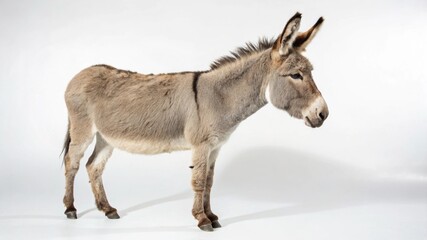 Donkey on studio background