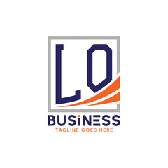 Letter LO Business Logo. Modern LO Logo for Corporate Branding. LO Growth Success Logo