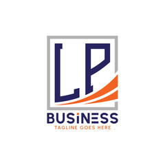Letter LP Business Logo. Modern LP Logo for Corporate Branding. LP Growth Success Logo