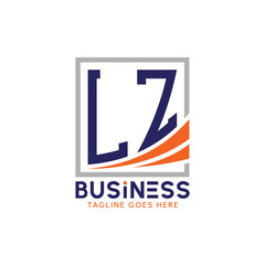 Letter LZ Business Logo. Modern LZ Logo for Corporate Branding. LZ Growth Success Logo