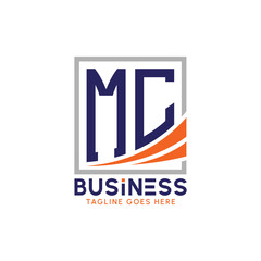 Letter MC Business Logo. Modern MC Logo for Corporate Branding. MC Growth Success Logo