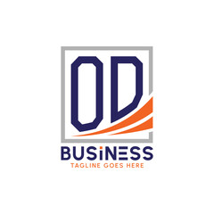 Letter OD Business Logo. Modern OD Logo for Corporate Branding. OD Growth Success Logo
