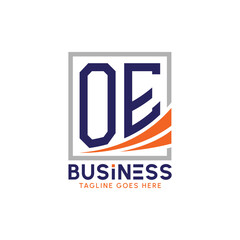 Letter OE Business Logo. Modern OE Logo for Corporate Branding. OE Growth Success Logo