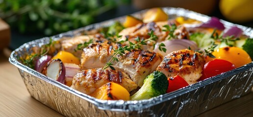 Grilled Chicken and Vegetable Tray