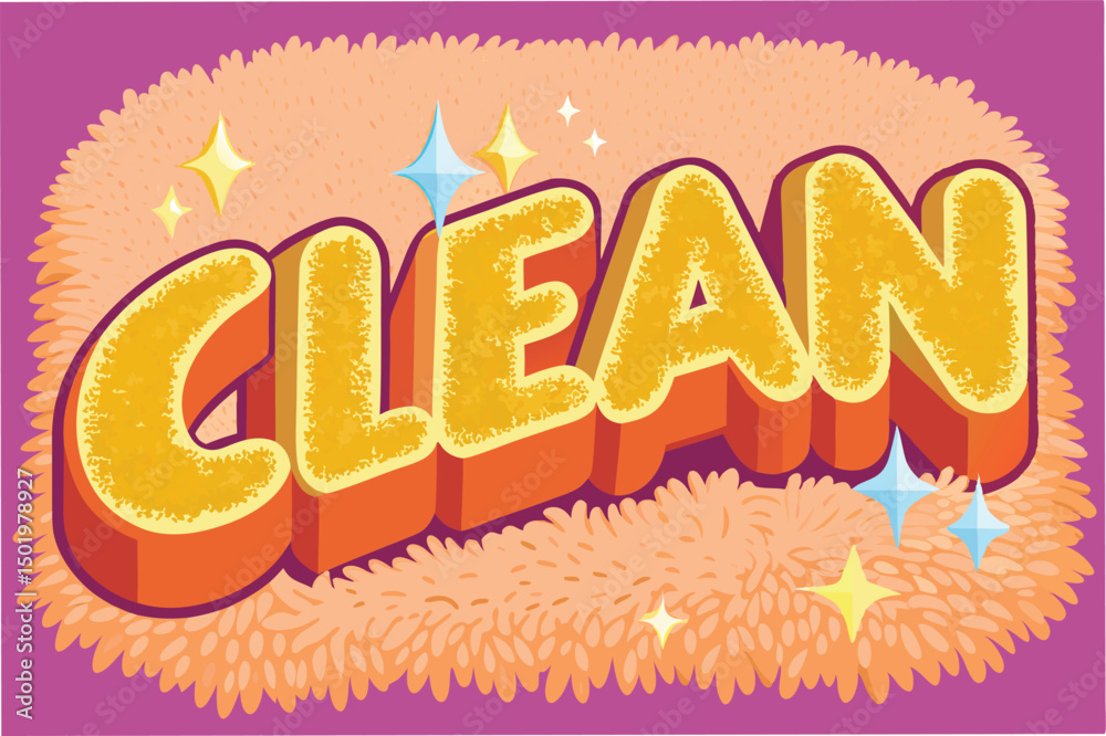 Poster creative vector illustration featuring the word 'capet' in a bold and colorful design with vibrant s