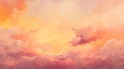 Pastel colored clouds in a sunset sky.