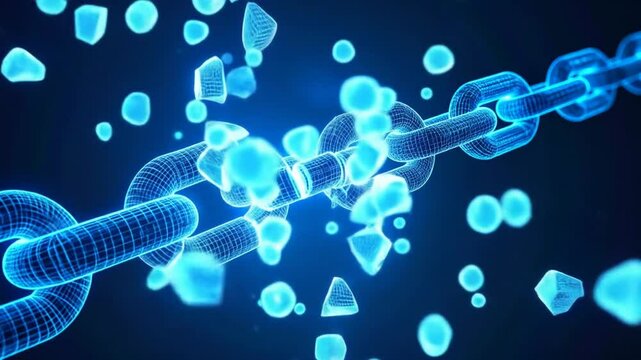 Breaking Chain Abstract Design