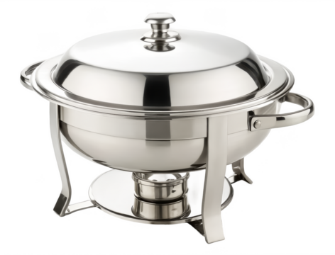 Stainless steel chafing dish png stainless steel chafing dish png buffet food warmer png catering food tray png warming dish png metal food server png transparent background