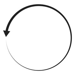 One arrow circle