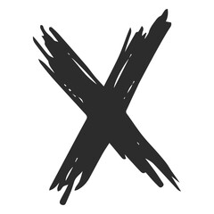 X cross doodle