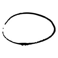 Thin shaped circular doodle