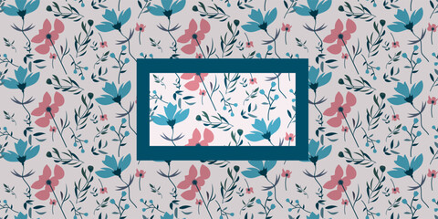 floral flower vector simple abstract pattern