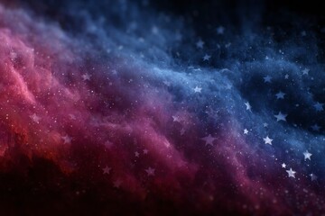 Fototapeta premium Galactic Symphony A Stunning Blend of Cosmic Colors and Starry Patterns in the Universe