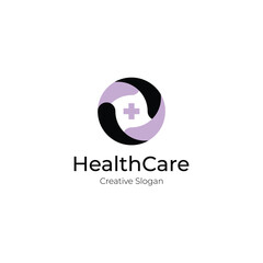 minimalist logo design for medic, clinic, and healthcare