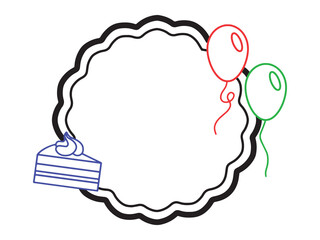 Happy Birthday Frame Background Illustration