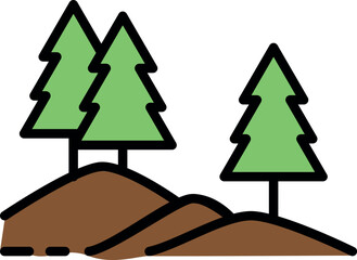 Christmas tree vector illustration