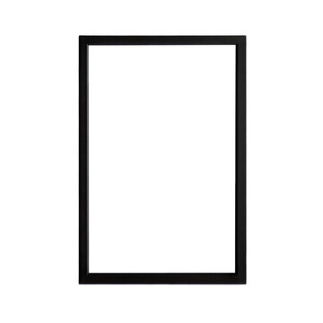 Black window frame illustration isolated on transparent background