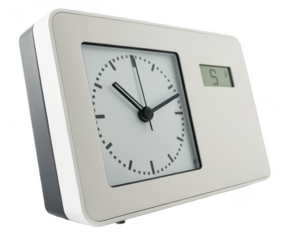 Time clock png punch clock png employee clock png attendance recorder png work time device png office tool png transparent background image