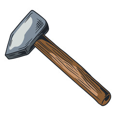 Blacksmith hammer illustration