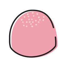 Colored gumdrop candy icon. Vector
