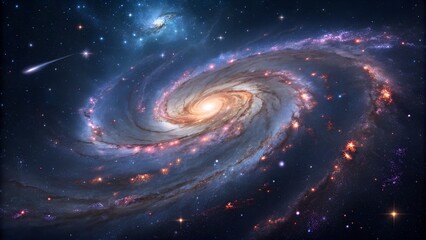 Fototapeta premium spiral galaxy in deep space