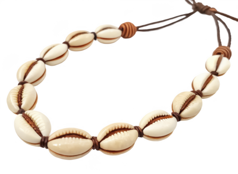 Tropical coconut shell necklace png handmade jewelry png island necklace png beach jewelry png natural pendant png tropical accessory png transparent background image